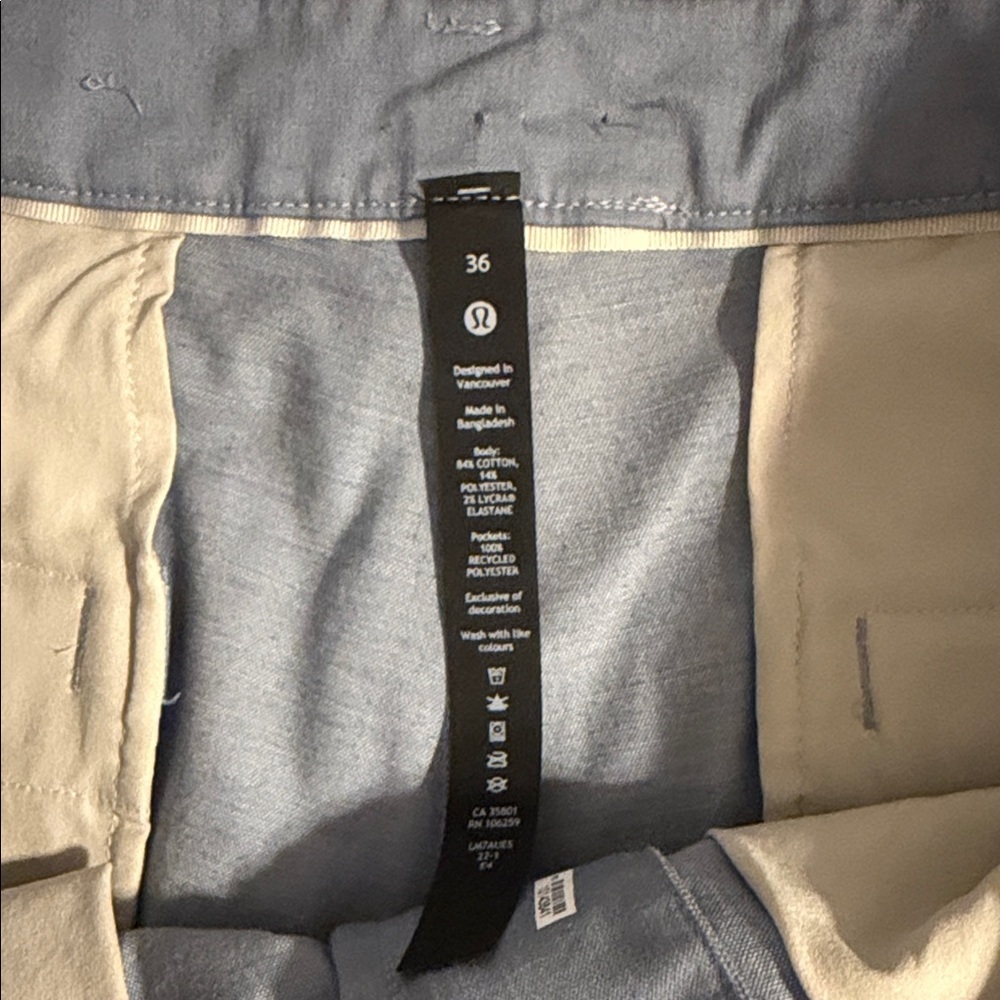 Men's blue Lululemon shorts - Picture 3 of 5